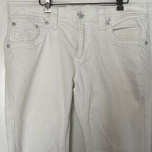 Rock Revival White Straight Men Jeans